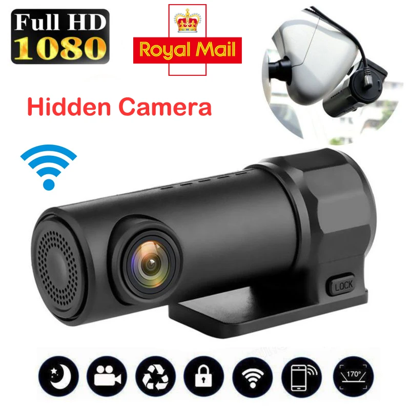 Wifi Скрытая Автомобильная dvr приборная панель камера видео рекордер Full HD 1080P 170