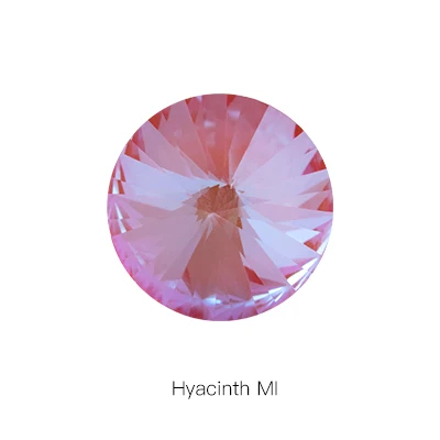 Hyacinth MI Высокое качество стекло кристалл риволи стразы Pointback пришить на камень для рукоделия свадьбы для украшения одежды ткань - Цвет: Hyacinth MI
