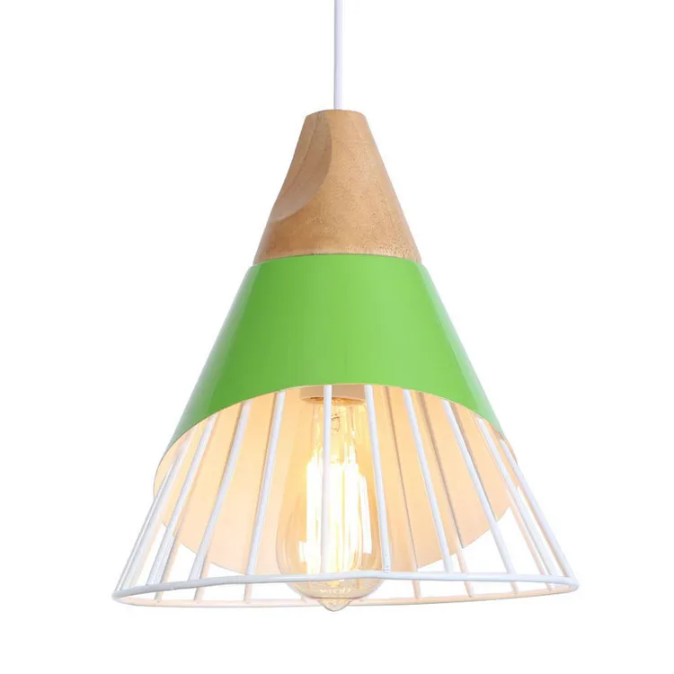 Эдисон наклонные лампы подвесные светильники дерево и Алюминий Ресторан Бар