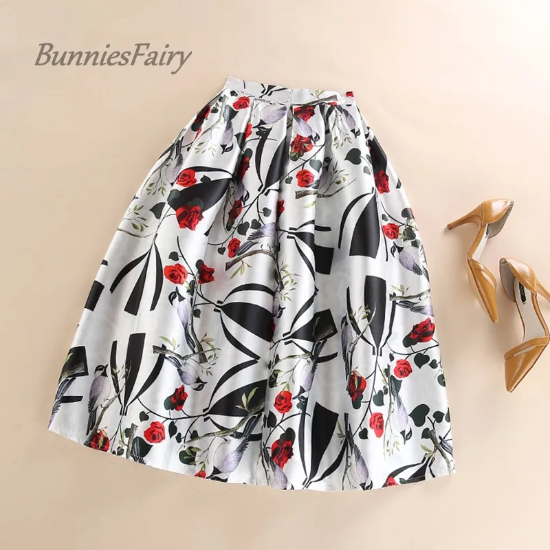 Оригинальная летняя новая женская элегантная Плиссированная Юбка-миди с высокой