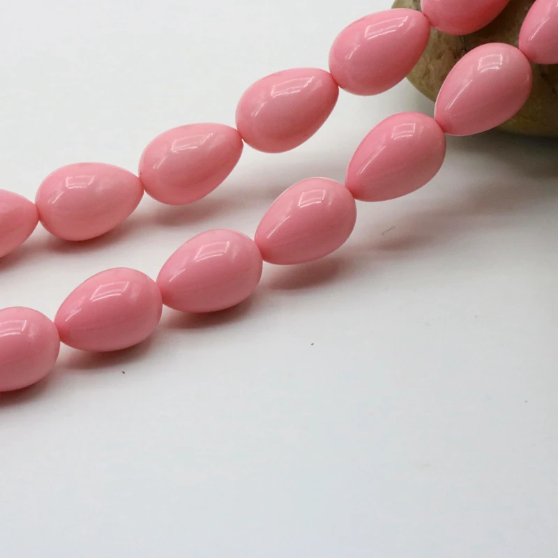 Стеклянные жемчужины в форме капли воды 9x13 мм незакрепленные бусины 15 дюймов