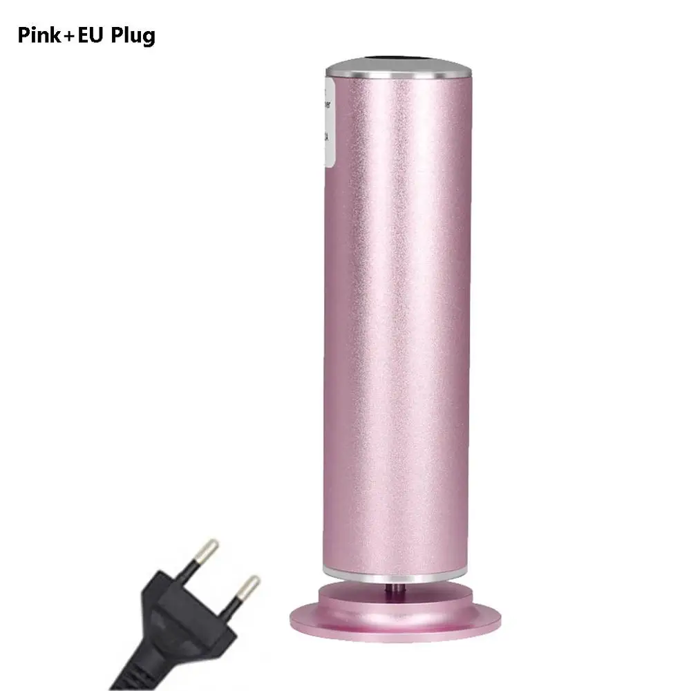 Pink EU Plug Эргономичный электрический прибор для удаления мозолей ног, регулируемая скорость, профессиональный педикюрный аппарат с 60 сменными дисками наждачной бумаги - Цвет: Pink EU Plug