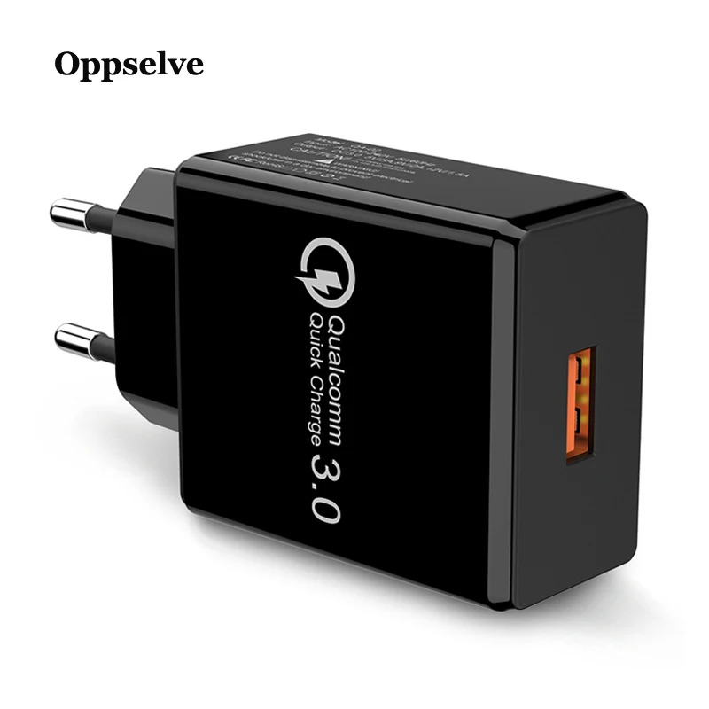 Oppselve Быстрая зарядка 3,0 USB зарядное устройство для iPhone XS X 8 11 Pro Max Быстрая зарядка Путешествия стены ЕС Разъем для samsung S9 S10 S8 Plus Note 9 8 адаптер