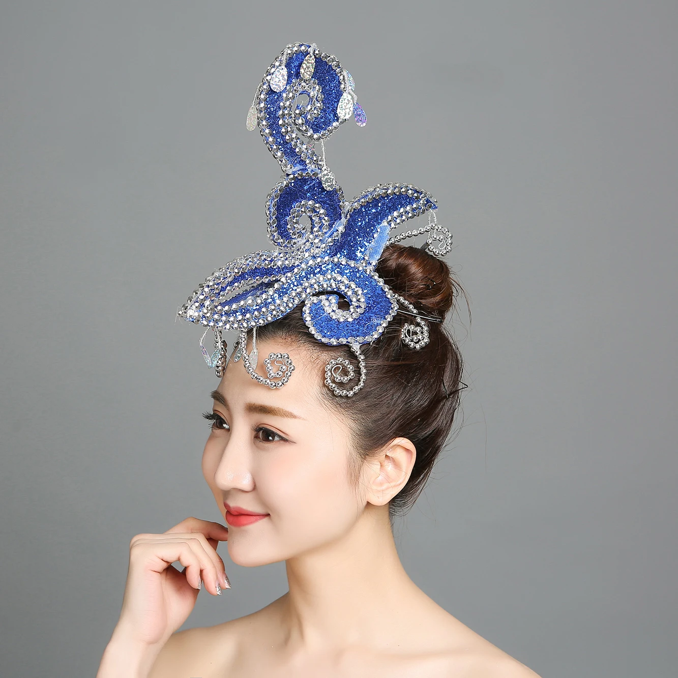 Головной убор для танцев и представлений украшения волос взрослых головной