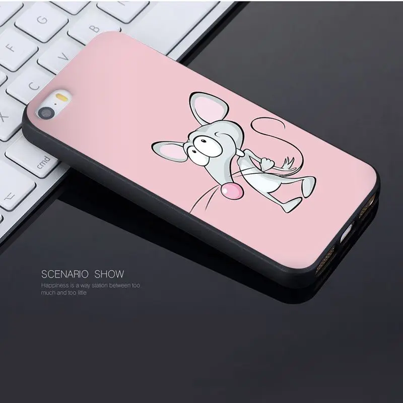 Yinuoda для iphone 7, 6 X чехол с мультяшным котом, милой мышкой, Свинкой, крысой, котом, собакой, Роскошный чехол для телефона для iphone 7, X, 6, 6 S, 8 Plus, 5, 5S, SE, 5C