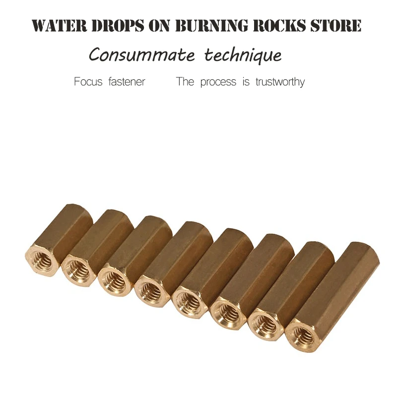 M3*35mm double-pass copper column flat head hollow hexagonal stud main plate isolation | Обустройство дома