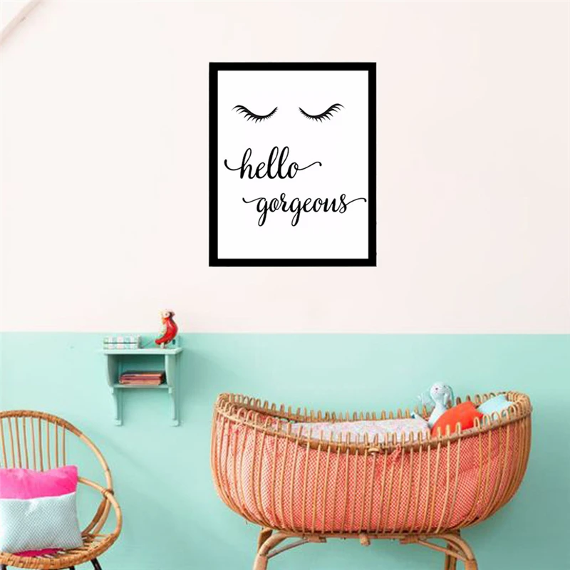 Абстрактные настенные плакаты от бренда HAOCHU пикантные ресниц типографии Холст