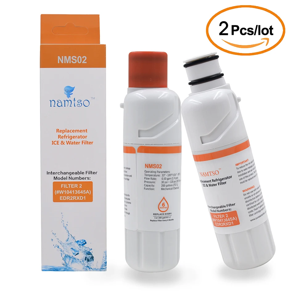 Namtso NMS02 фильтр для питьевой воды Холодильника замена джакузи EveryDrop EDR2RXD1 W10413645A 2