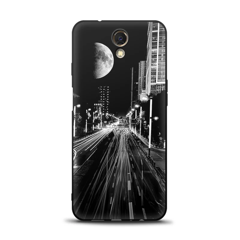 JURCHEN черный матовый Мягкий ТПУ силиконовый чехол для Meizu M6S 5," милый мультяшный принт Роскошные задние Сумки для Meizu M6S чехол - Цвет: 6