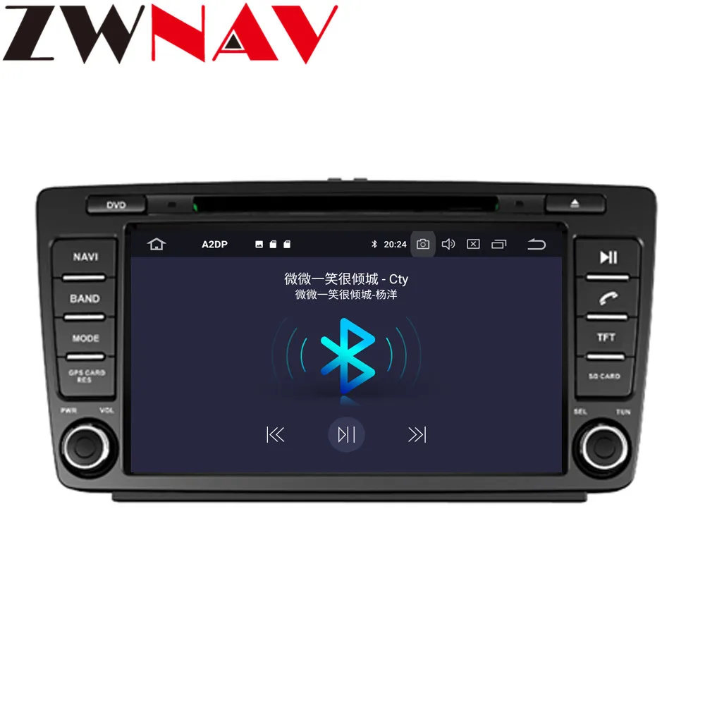 Zwnav Android 9,0 4+ 32 ГБ Автомобильный dvd-плеер для Skoda Octavia 2008- радио Ibiza gps навигация зеркальное соединение головное устройство