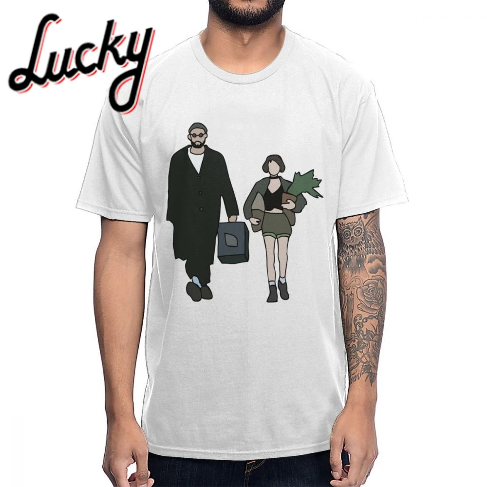 Футболка с круглым вырезом Leon The Professional Fun новинка 2019 Мужская футболка из