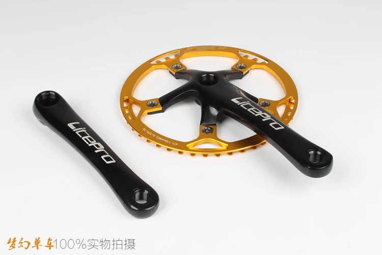 Складывающийся BMX маленький велосипед BCD130 с круглой пластиной, однодисковый редуктор 45 47 53 56 58 T, коленчатая цепь