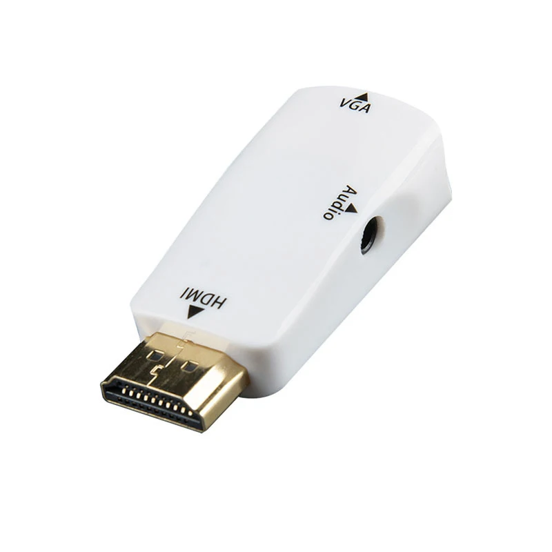 HDMI штекер VGA 15 Pin Женский адаптер аудио кабель конвертер FHD 1080P 720P 480P для ПК ноутбука ТВ коробка компьютер дисплей проектор