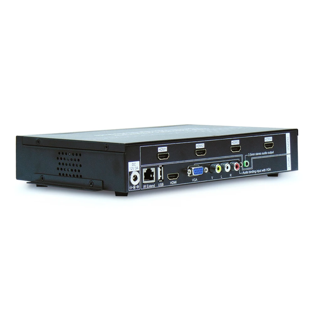4 канала 1080P спортивная мини-видеокамера на настенный контроллер 2x2 1x2 1x3 HDMI край