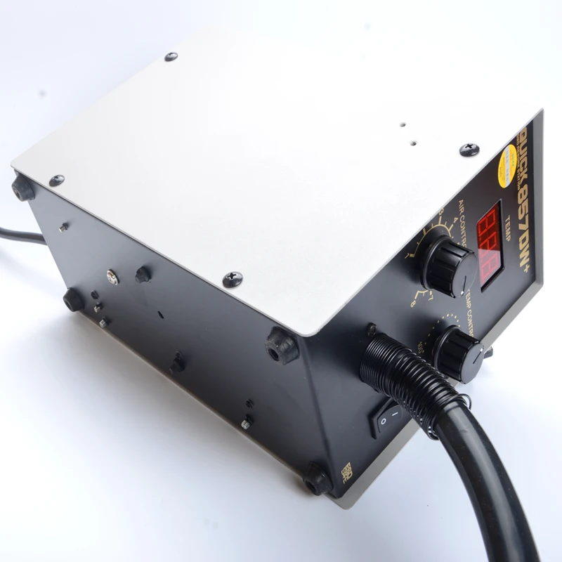 QUICK 857DW ЕС 220 В паяльная станция Регулируемая Термовоздушная пушка с винтовым