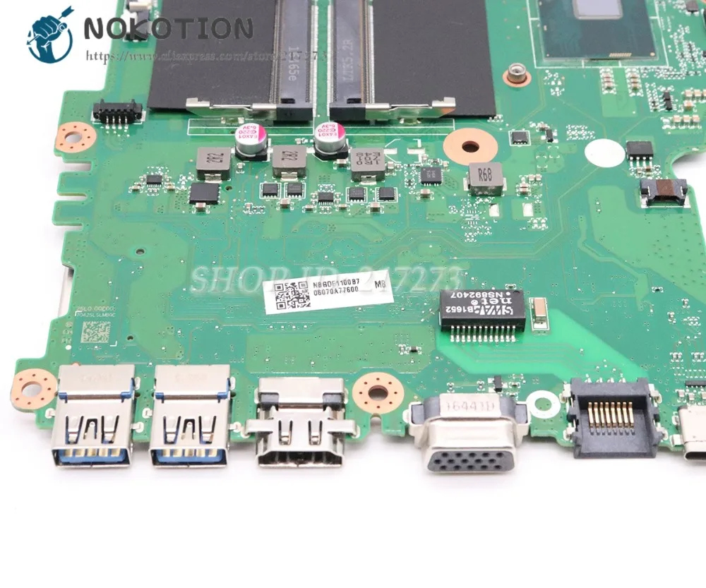 NOKOTION для Acer aspire E5-575 E5-575G материнская плата ноутбука SR2ZU I5-7200U CPU GTX950M DAZAAMB16E0 NBGDF1100B |