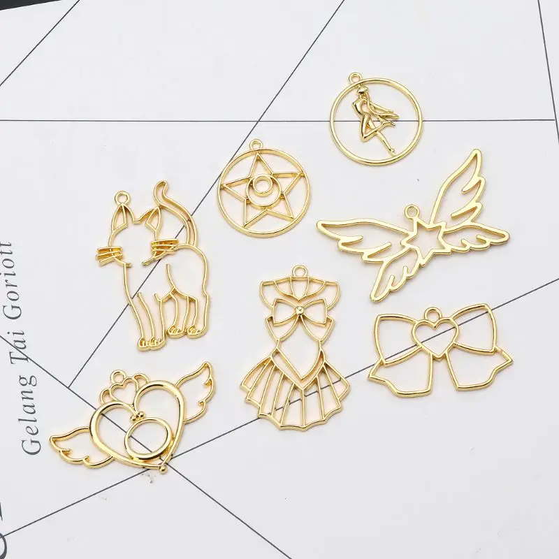 7 шт. подвеска в виде рамы для изготовления ювелирных изделий|Ювелирная фурнитура