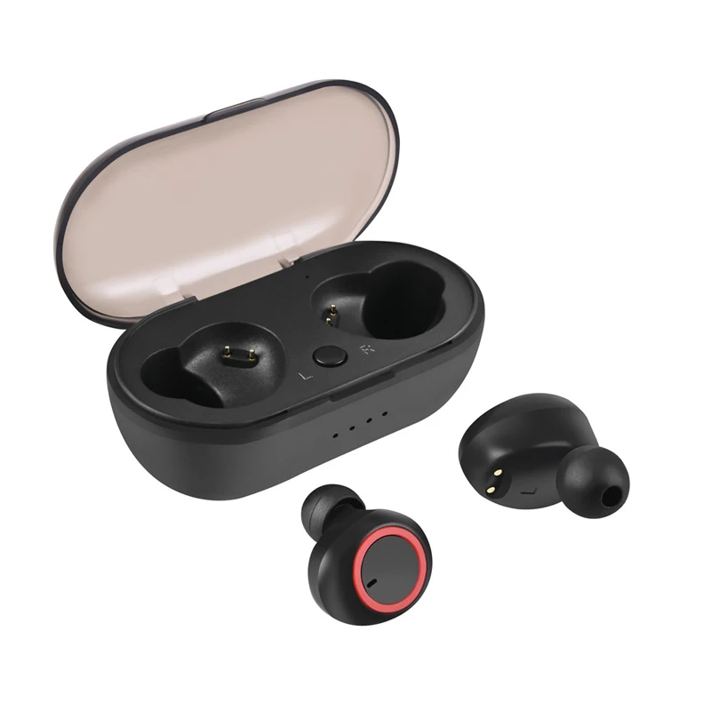 Black WK V5.0 TWS Bluetooth наушники 3D стерео беспроводные гарнитуры Наушники с зарядным устройством Fone De Ouvido Bluetooth двойной микрофон - Цвет: Black