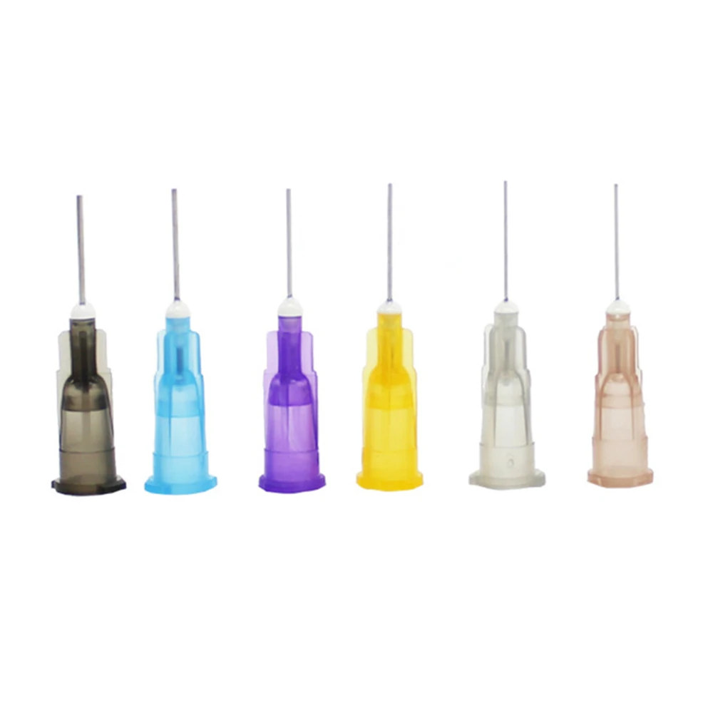 100 шт тупые пасты клей жидкий дозатор нержавеющей иглы шприц наконечник| |