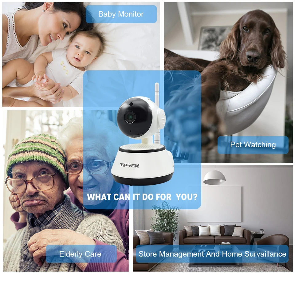 IP Камера Wi Fi Беспроводной видеонаблюдения 720 P Ночное видение P2P Onvif обнаружения