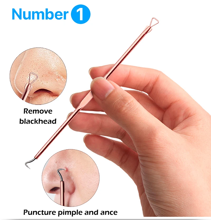 4 шт. иглы для удаления чёрных точек на лице|acne needle|blackhead extractorextractor comedon |