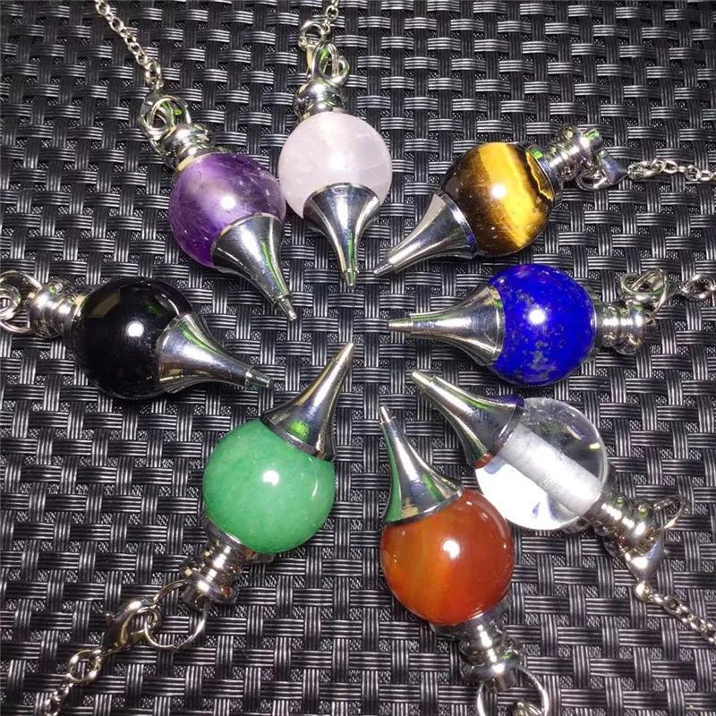 1pcs natural colourful Quartz Mineral Crystals Pendant Pendulum for Fine Jewelry Necklace Making | Дом и сад