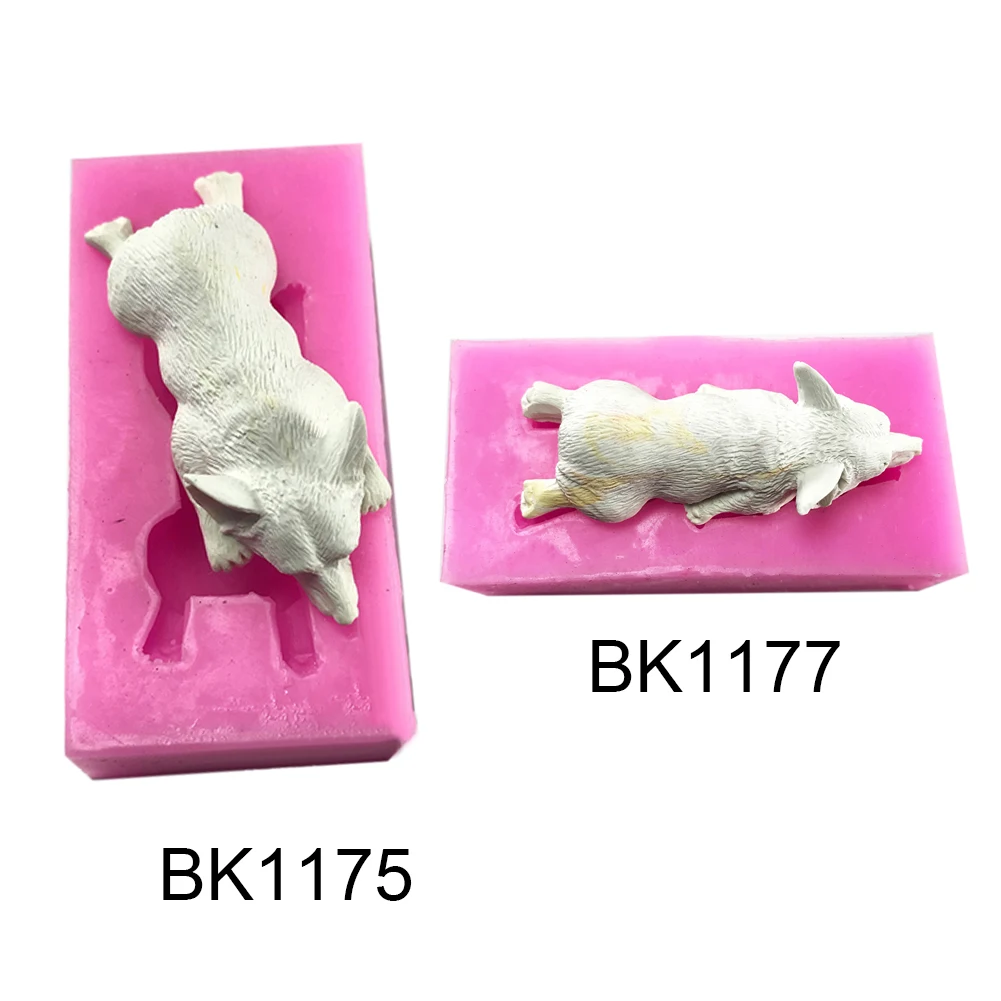 Силиконовая форма, милый 3D Животный цемент, форма Кеджи, собака, пластырь, ароматическая форма, сделай сам, домашний декор, силиконовая форма, бетон для штукатурки