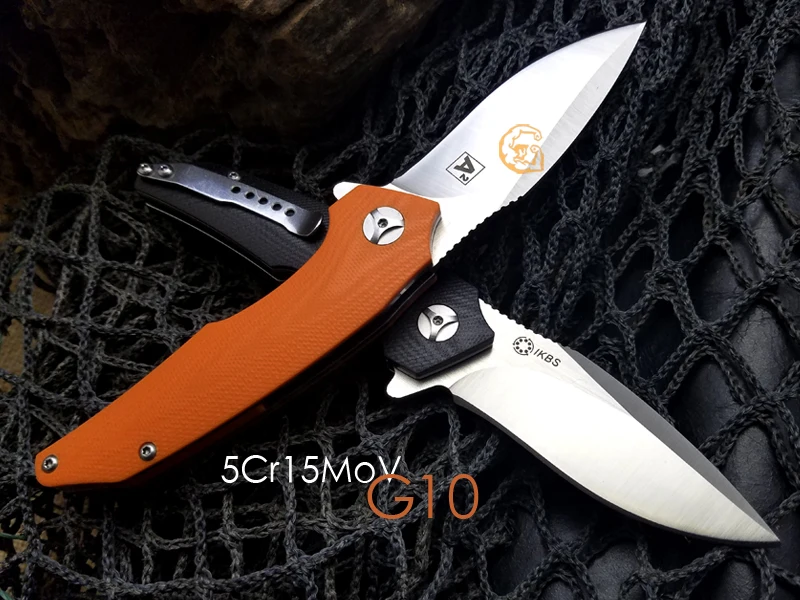 Очень Sharp! Шарикоподшипники лезвия A2 Флиппер складной нож 5cr15mov холодное стальное лезвие G10 ручка нож выживания Мультитулы