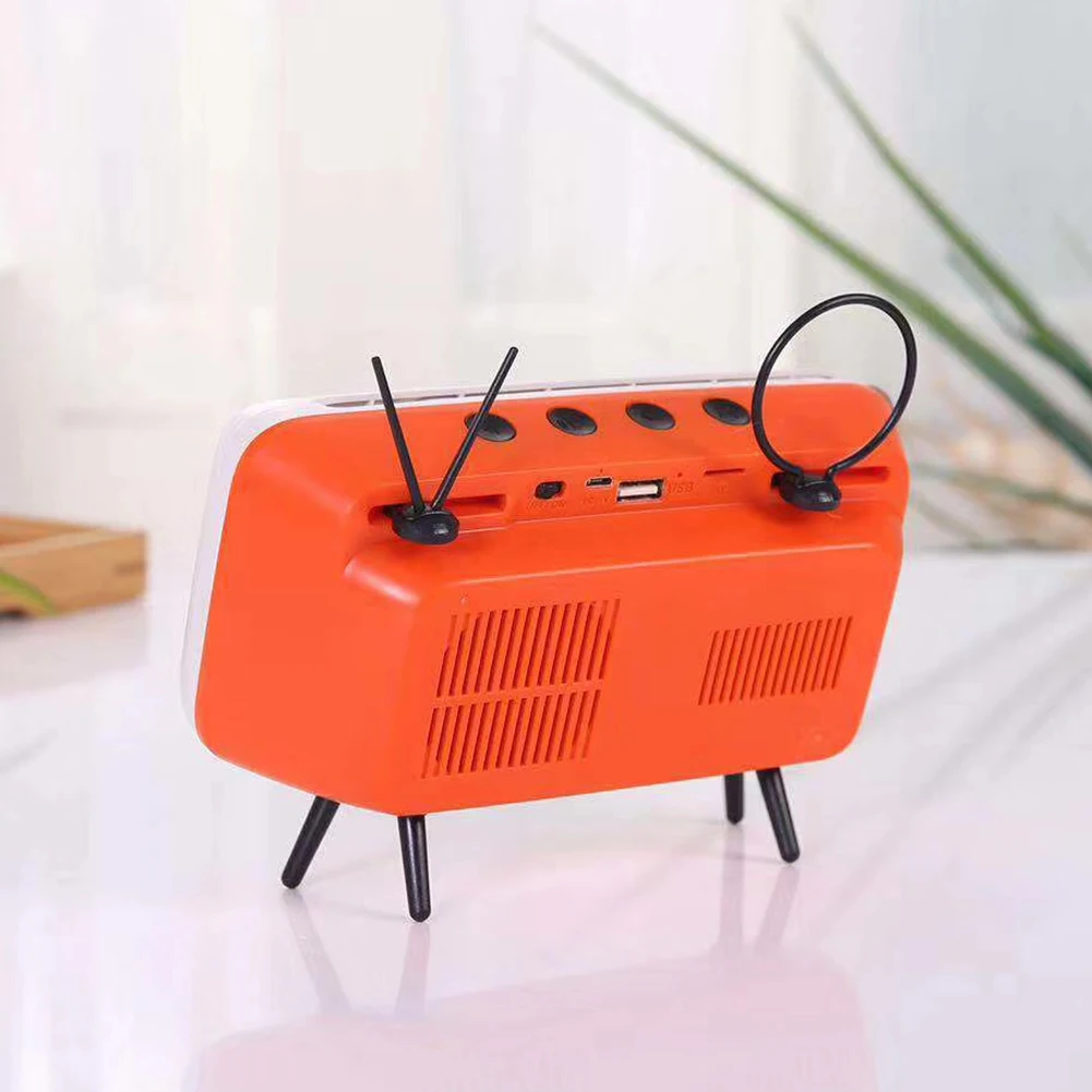 Bluetooth беспроводной динамик Ретро ТВ стиль Bluetooth аудио держатель мобильного телефона Мини Портативный Открытый Универсальный Bluetooth динамик