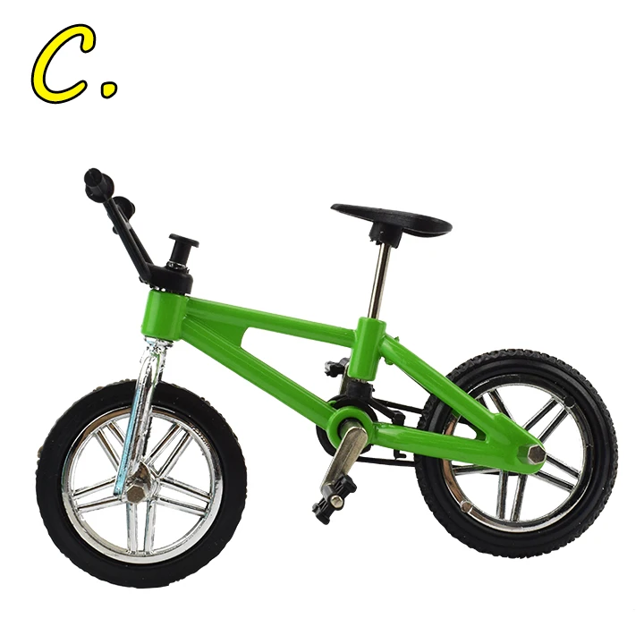 C 1 шт. Finger bmx велосипед игрушки для мальчиков мини-велосипед с тормозной веревкой сплав bmx функциональный горный велосипед модель игрушки для детей подарок - Цвет: C