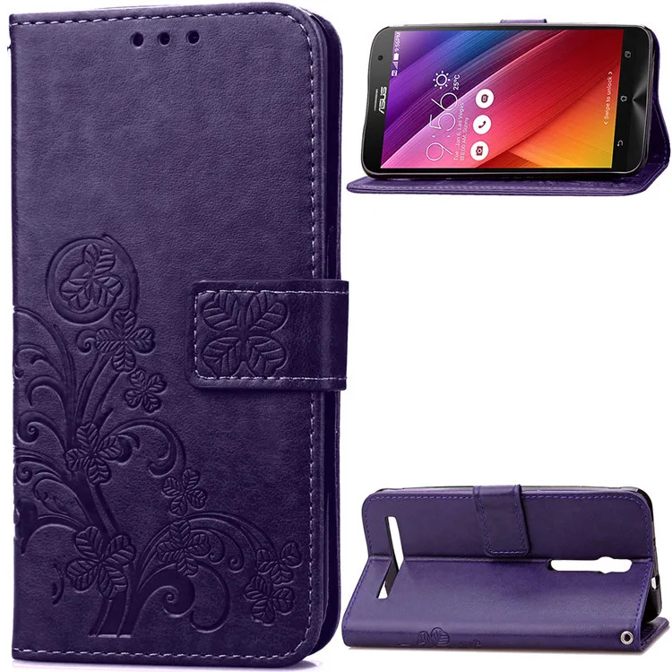 Кожаный чехол для Asus Zenfone2 Laser ZE550KL 5 дюймов с подставкой и кошельком откидная