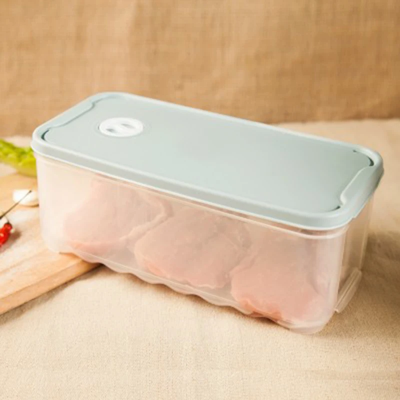 Кухня сохранить свежий холодильник мясо Еда контейнер для хранения рыбы