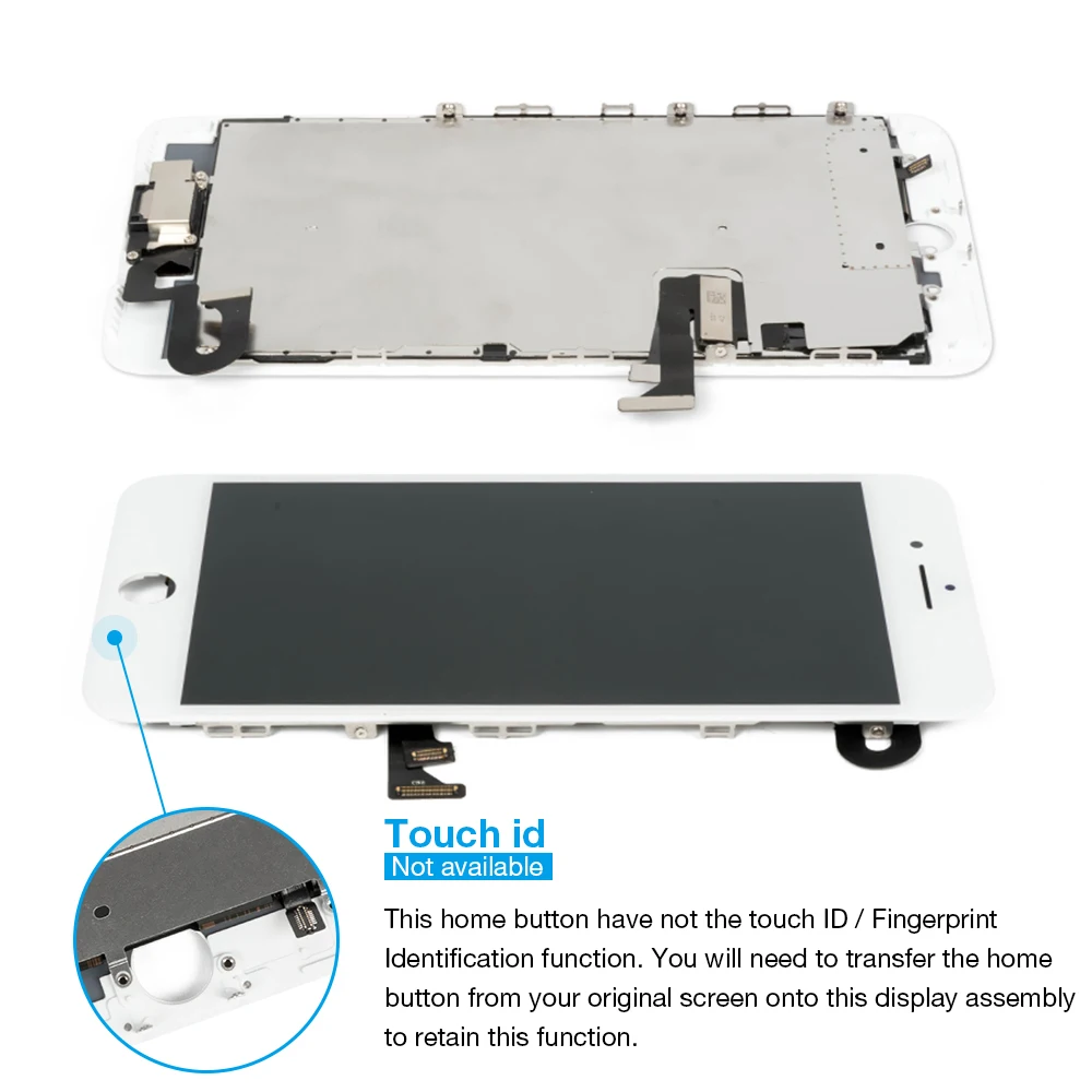 1 шт. OEM ЖК-дисплей для iPhone 7 7 Plus Полный комплект дигитайзер сборка 3D сенсорный экран Замена+ фронтальная камера+ динамик