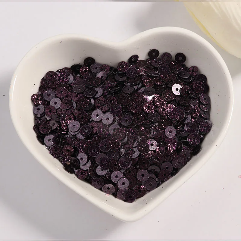 Wine Purple Блестки 4 мм блестки плоские круглые свободные блестки шитье свадебное украшение ремесло скрапбук DIY аксессуары 2000 шт - Цвет: Wine Purple
