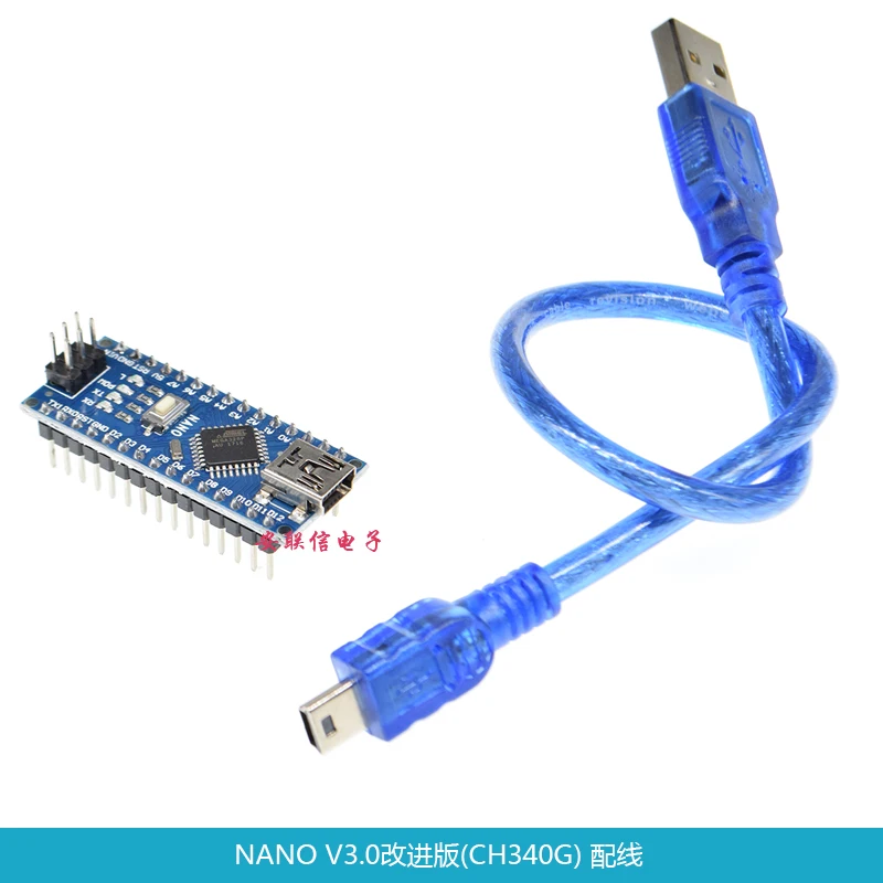 Плата контроллера Mini USB CH340 Nano 3 0 ATmega328P плата совместимая с Arduino драйвер V3.0
