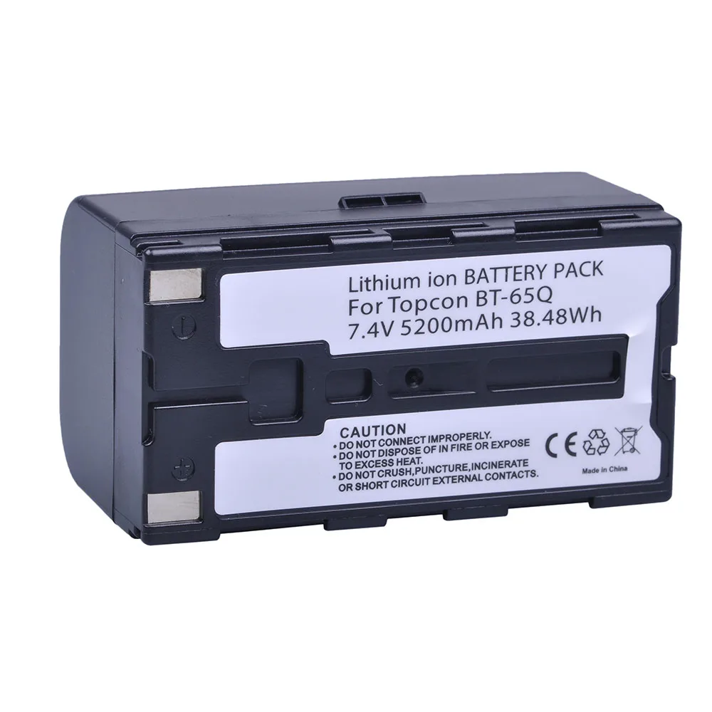 1Pc 7.4V 5200mAh BT-65Q BT 65Q Li-Ion Battery for Topcon GTS 900 and GPT 9000 Total Station
