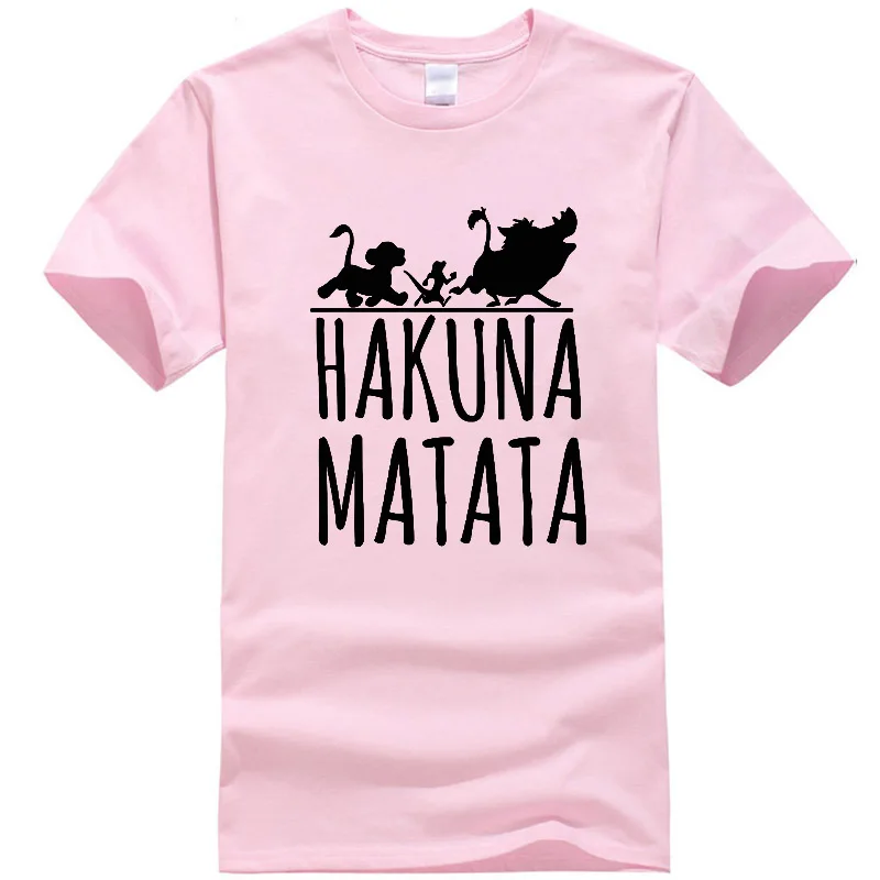 Мужская Повседневная футболка высокого качества из хлопка с принтом hakuna matata, с коротким рукавом, мужская повседневная Летняя футболка с надписью Big Bang Theory
