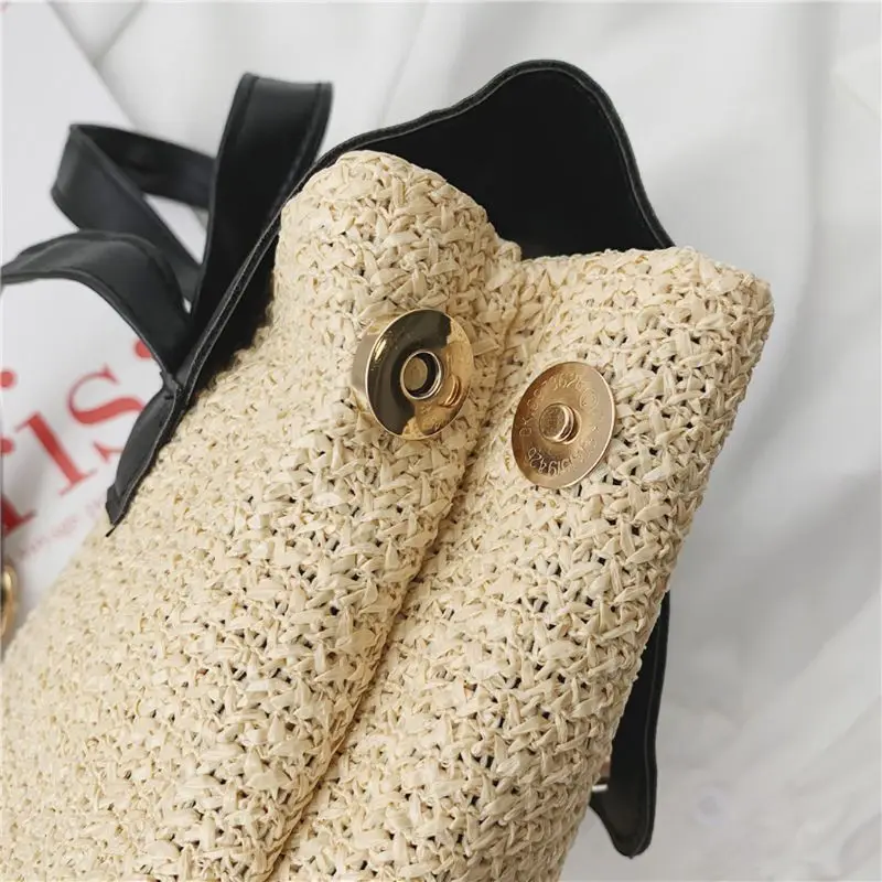 

Fashionable straw bag ladies summer bag high quality Backpack Travel bag book backpack /beach bag/school backpack for girls