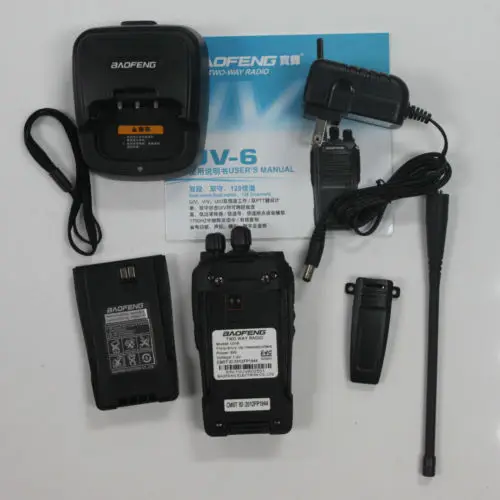 Baofeng BF UV6 рация 400-470 МГц и 136-174 VHF + UHF двухдиапазонный 5 Вт 128CH удобный охотничий
