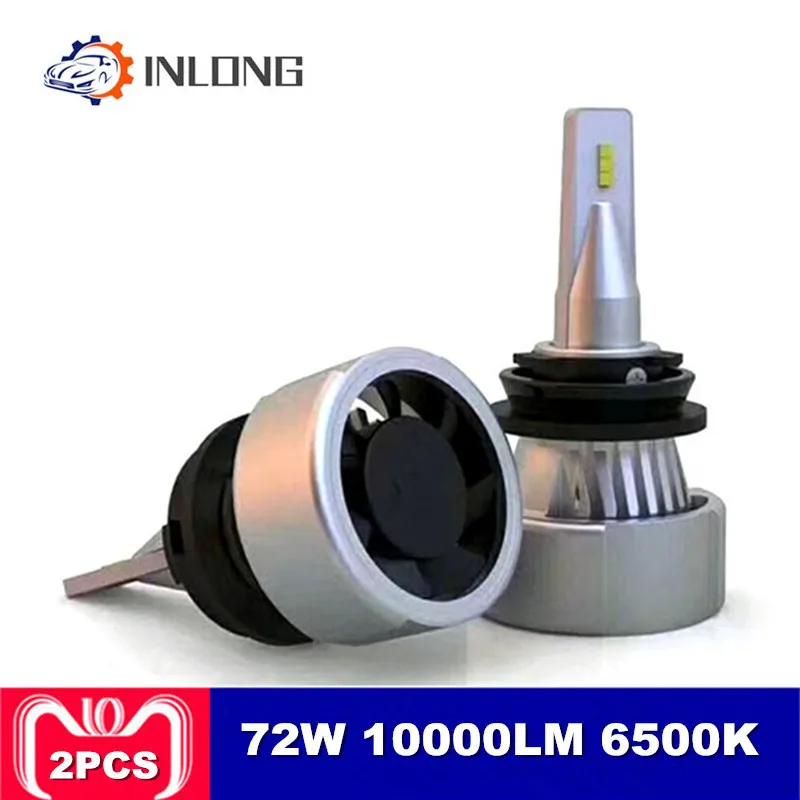 Inlong 2 шт. X70 H4 H7 автомобиля светодиодный лампы H11 9005 9006 HB4 D1S D2S D3S D4S кри фишек 120 Вт 15600LM фары противотуманные Light 6000 К