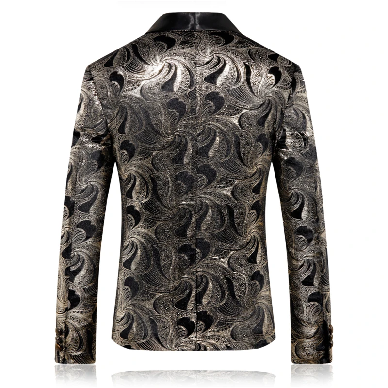 High quality men suit jacket Asian size S-5XL mens blazer coat Jacquard fabric blazers 2019 Slim fit | Мужская одежда