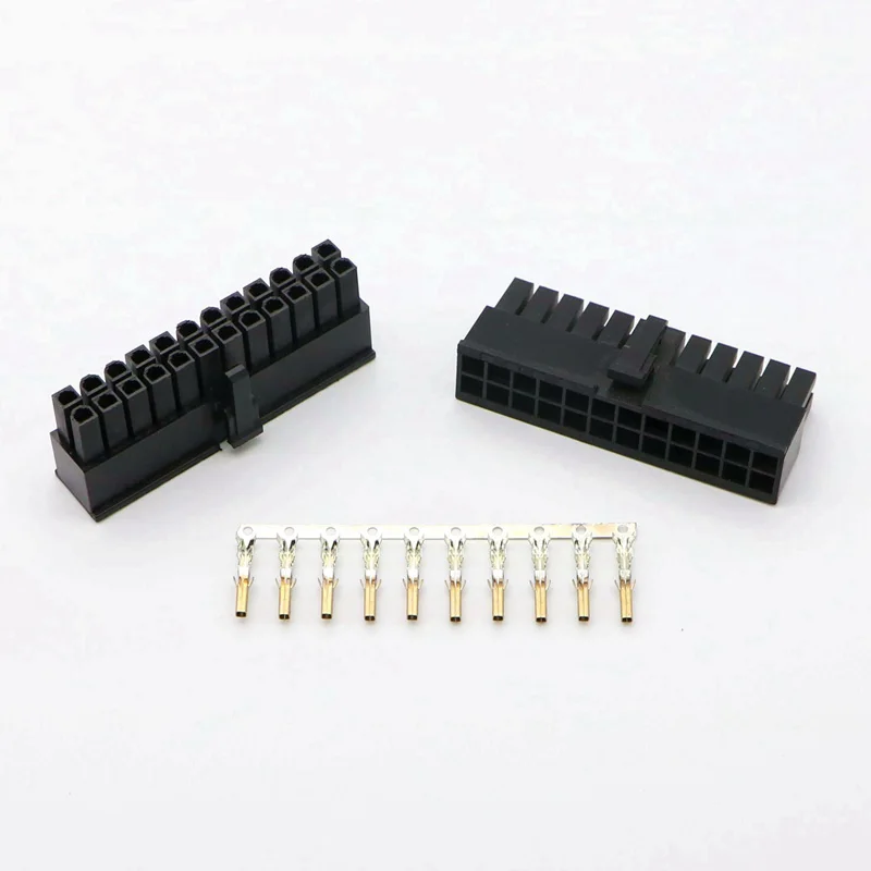 4 2 мм 5557 ЦП 24Pin ATX Штекерный разъем с 25 контактами для ПК.|Компьютерные кабели и