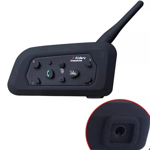 2 шт. V6 600 м мотоцикл шлем Беспроводная Bluetooth Динамик интеркомуникатор 850 мА/ч 6