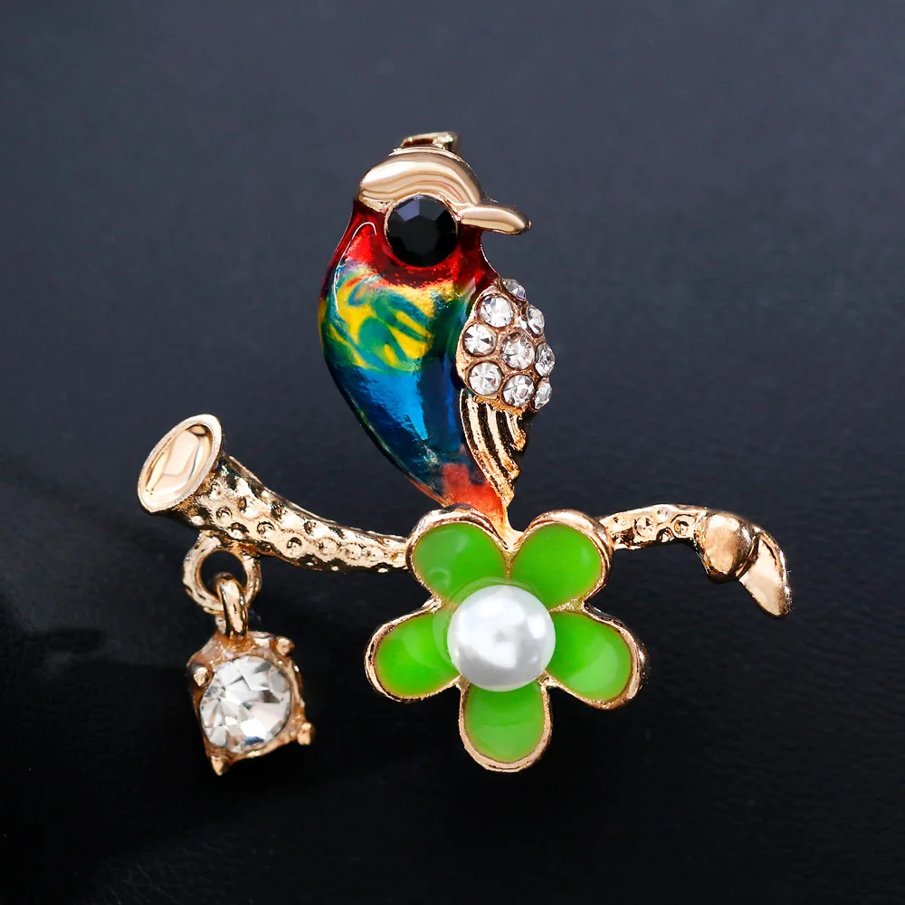 SexeMara/Новое поступление цветная брошка с птицами модная эмалированная брошь