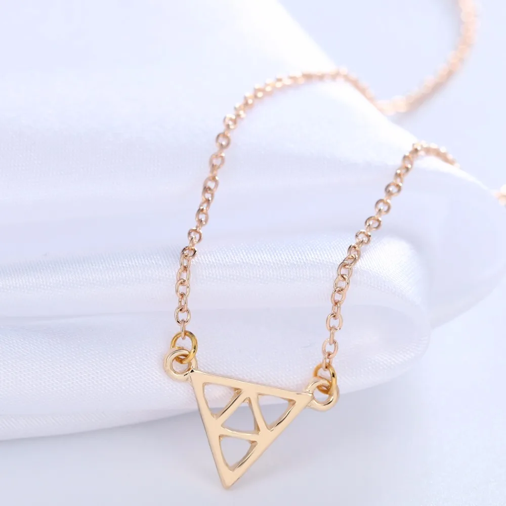 Чандлер 2017 треугольное ожерелье с подвеской для женщин трендовая Геометрическая