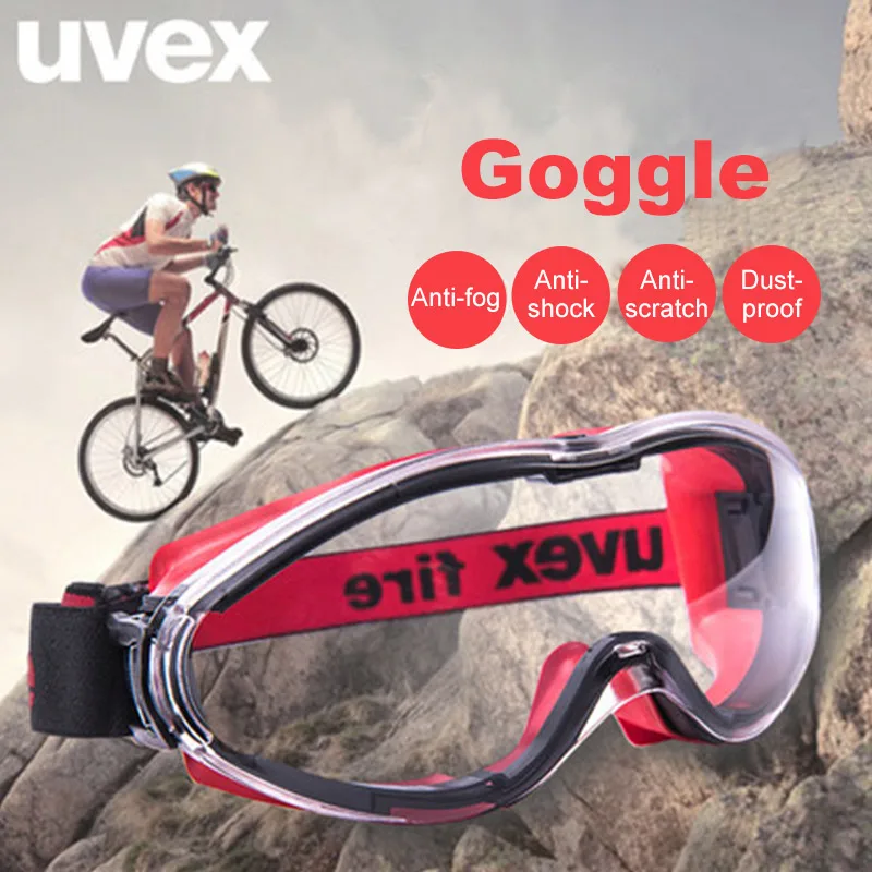 UVEX защитные очки спортивная езда очки для защиты от ветра Анти-воздействие анти-химический всплеск работы труда пожарные защитные очки