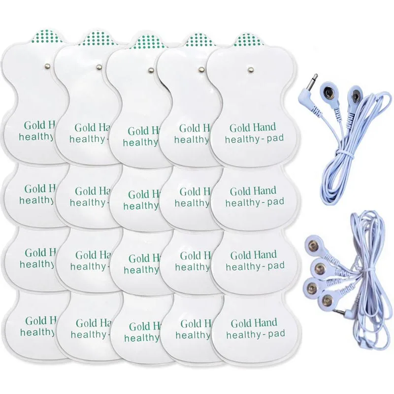 20pcs pads -2Line Забота о здоровье, массаж, терапия ног, электронный пояс для похудения тела, импульсный массажер для шеи, для спины, для облегчения боли в мышцах, иглоукалывание - Цвет: 20pcs pads -2Line