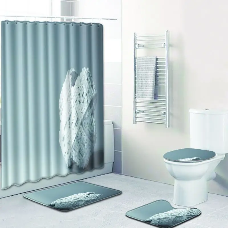Бесплатная доставка 4 шт. свисток для птиц Banyo Paspas коврик ванной комнаты Набор