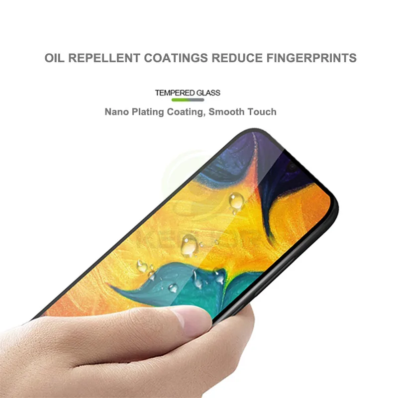 Keajor стекло для samsung Galaxy A40 A60 A70 закаленное стекло полное покрытие защитная пленка на экран для samsung A40 защитное стекло