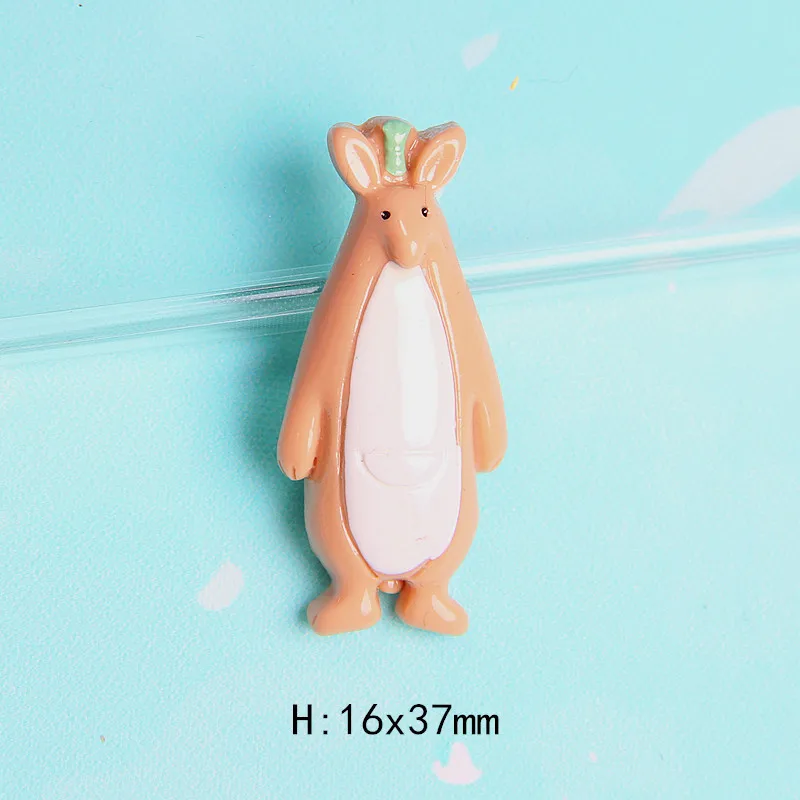 H 10 шт. мультфильм Flatback Смола Кабошон Kawaii кошка собака животные кабошон с плоской задней поверхностью Детские бантики для волос центр DIY Украшение корпуса телефона - Цвет: H